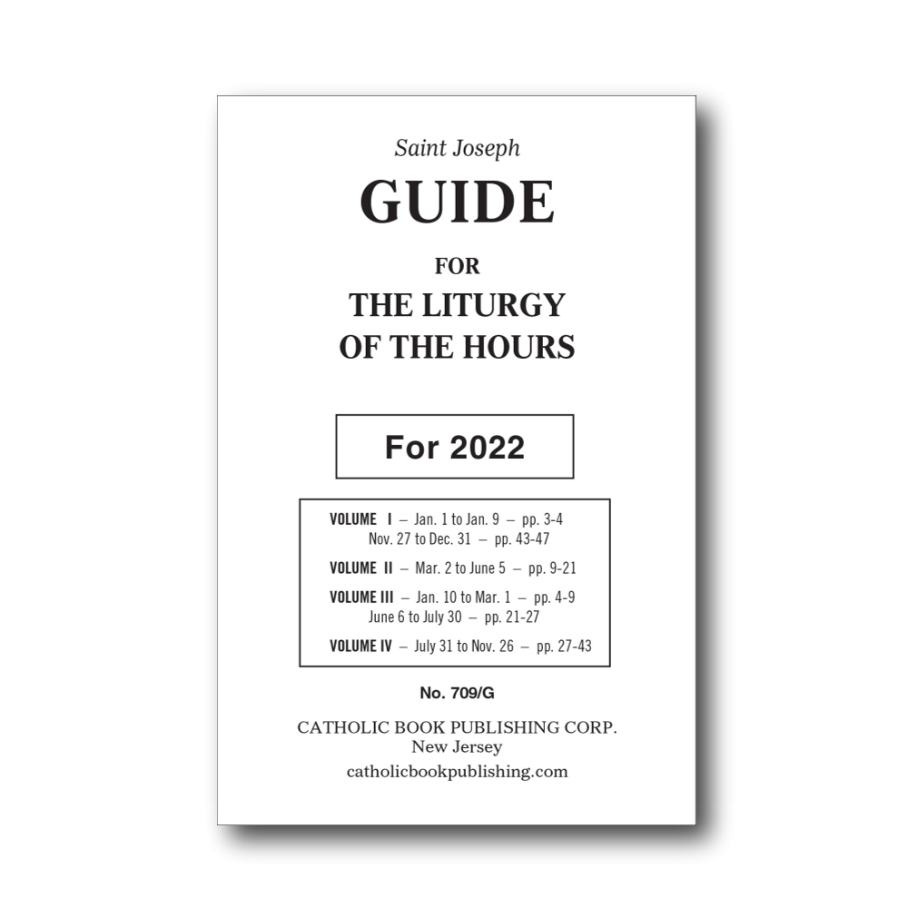 Liturgy Of The Hours Guide For 2025(Large Type) 709/G St. Thomas